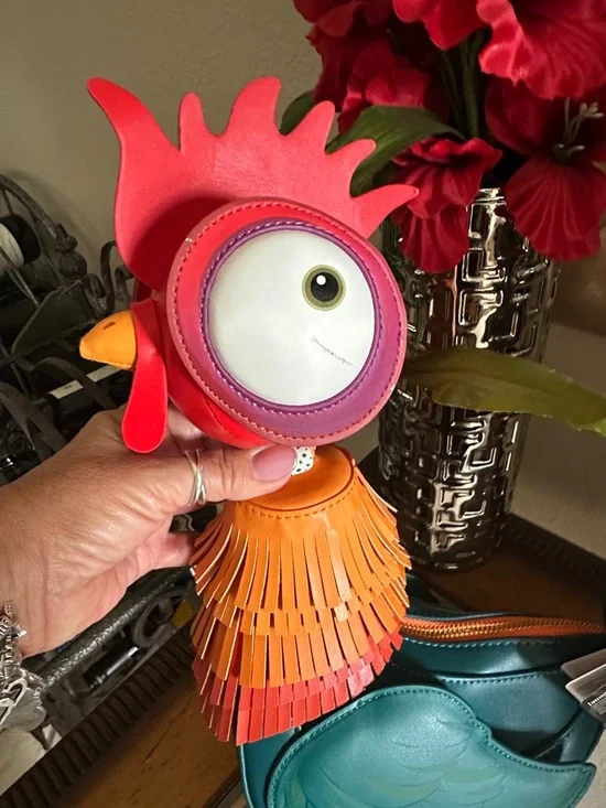 Loungefly Teal Multicolor Disney Moana HEI HEI Bird Crossbody Bag NWT - Picture 6 of 10